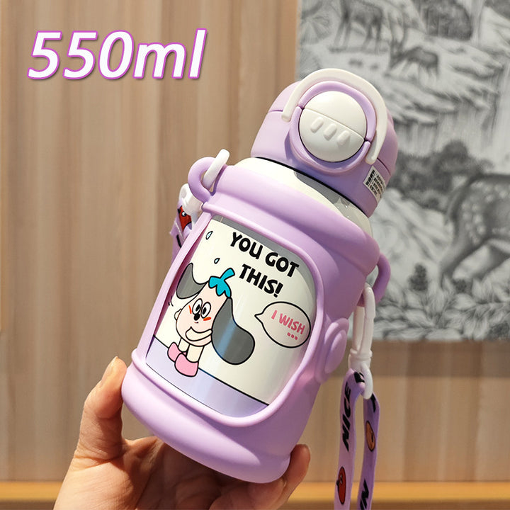 Women’s creative drinking bottle with stable silicone cover Stornfield