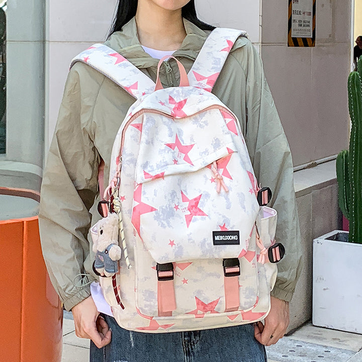 Fun Star-Patterned Backpack Stornfield