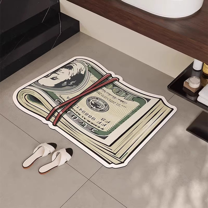 Money Roll Bath Mat
