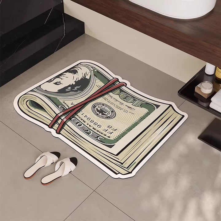 Money Roll Bath Mat