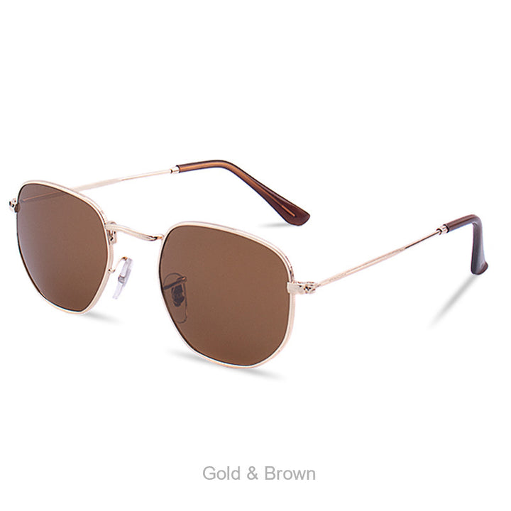 Women's fashionable geometric sunglasses with sturdy metal frame Stornfield