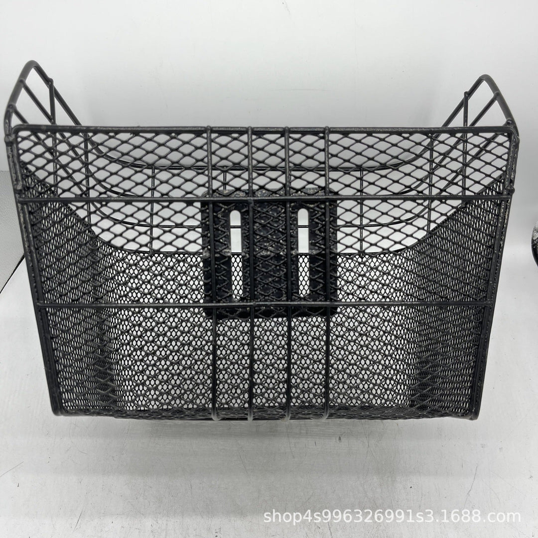 removable mesh front bicycle basket with quick-release mount Stornfield