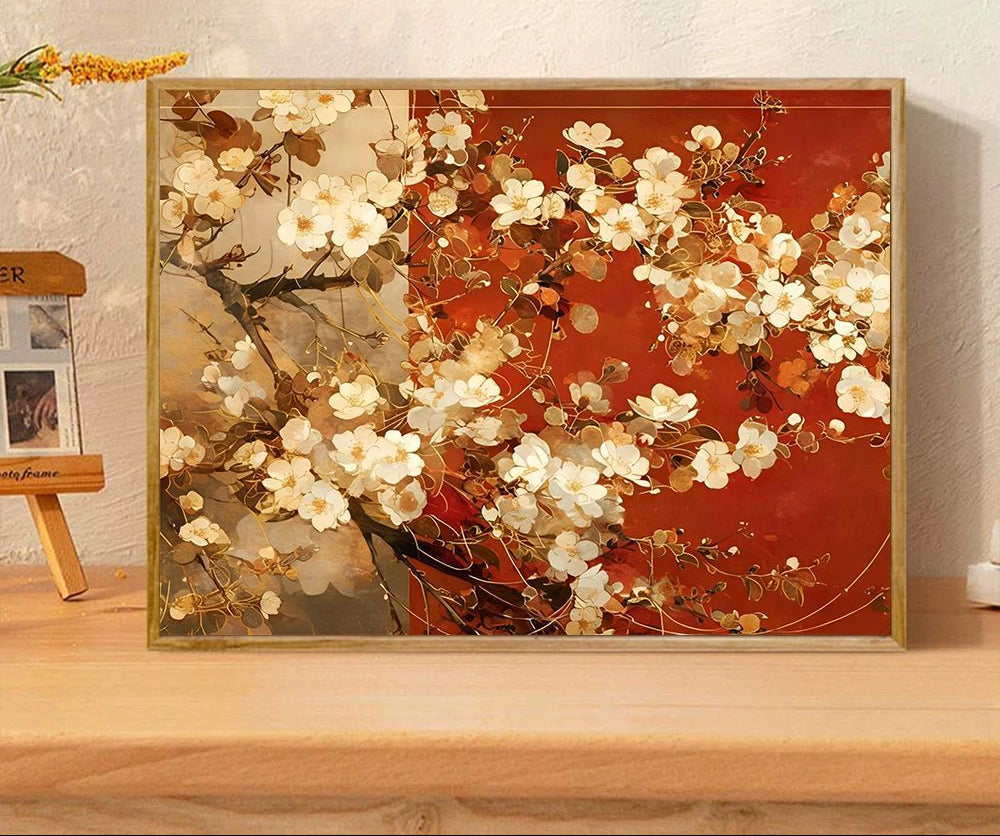Floral-Themed Decorative Art Print Stornfield