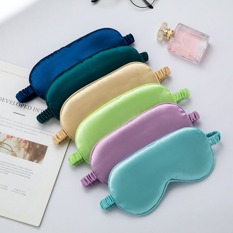 Unisex nan luxurious satin sleep mask with adjustable elastic band and soft padding Stornfield