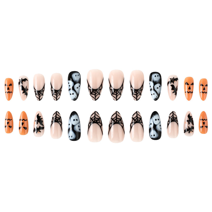 Halloween-Themed Gel Nail Art Stornfield