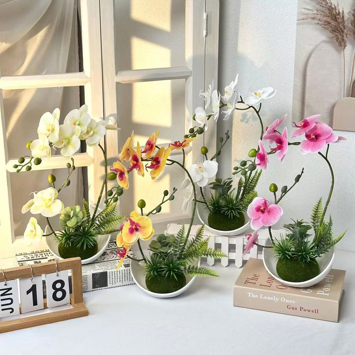 Elegant Artificial Orchid Floral Display