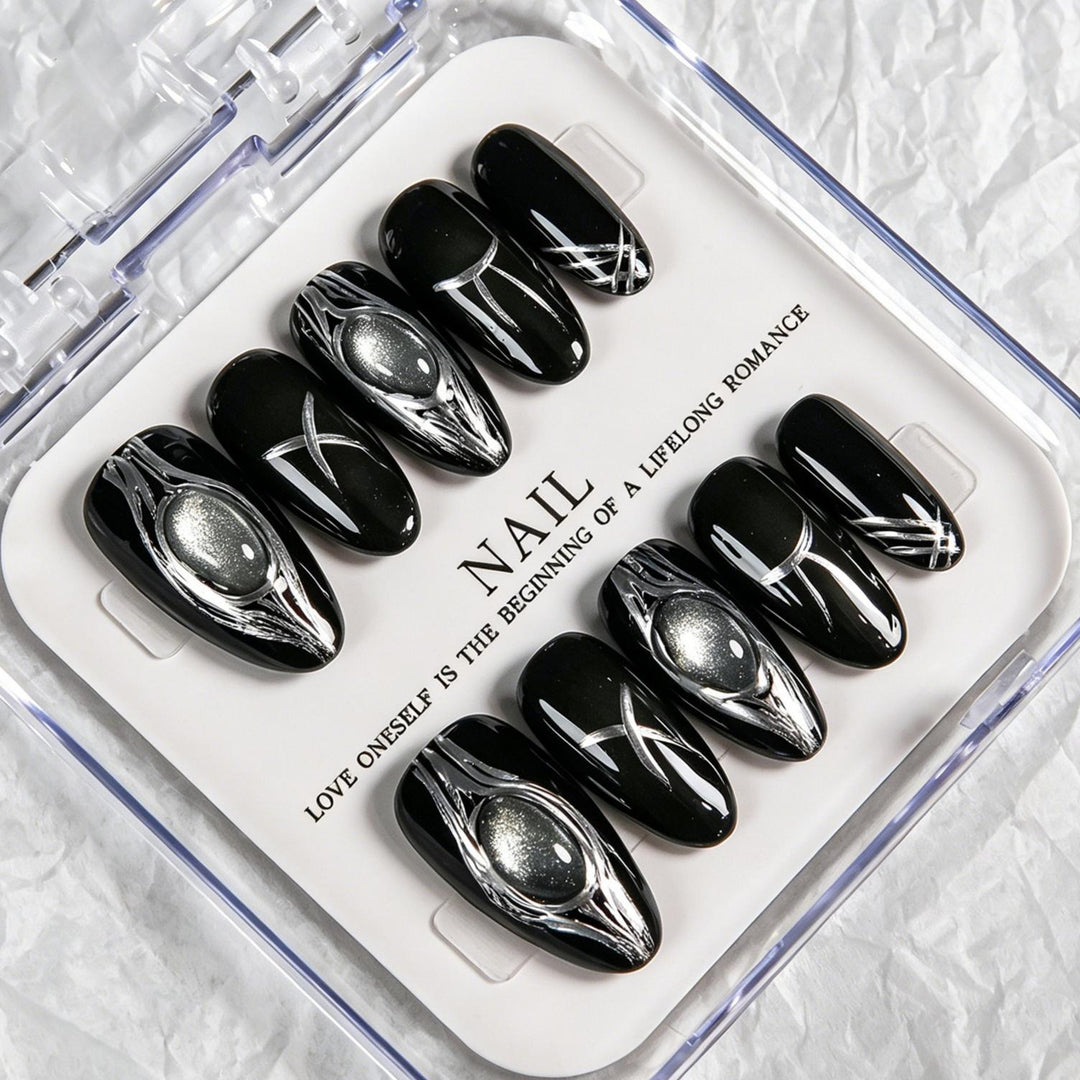Abstract Pattern Press-On Nails