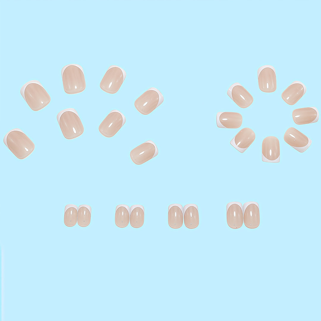 Elegant artificial nails with French tip Stornfield