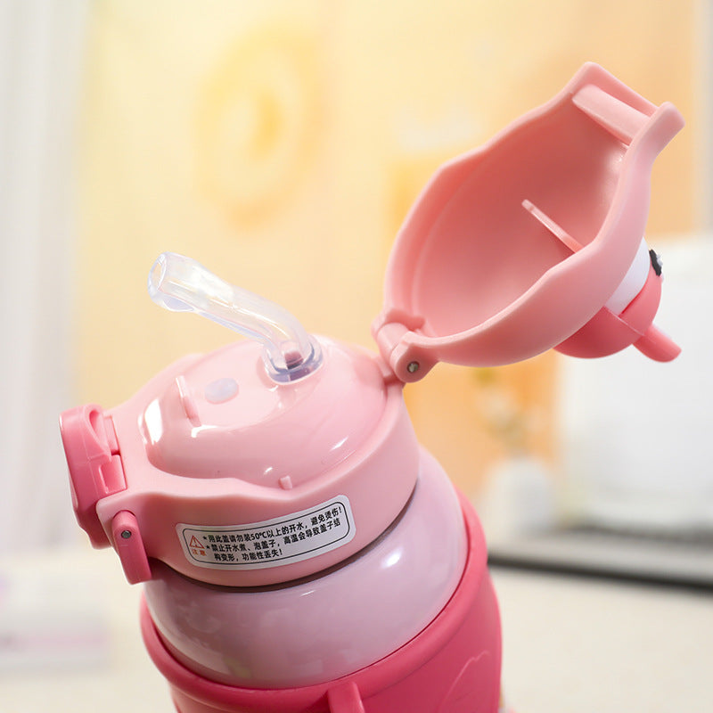 Ladies child-friendly drinking bottle with ergonomic silicone grip Stornfield