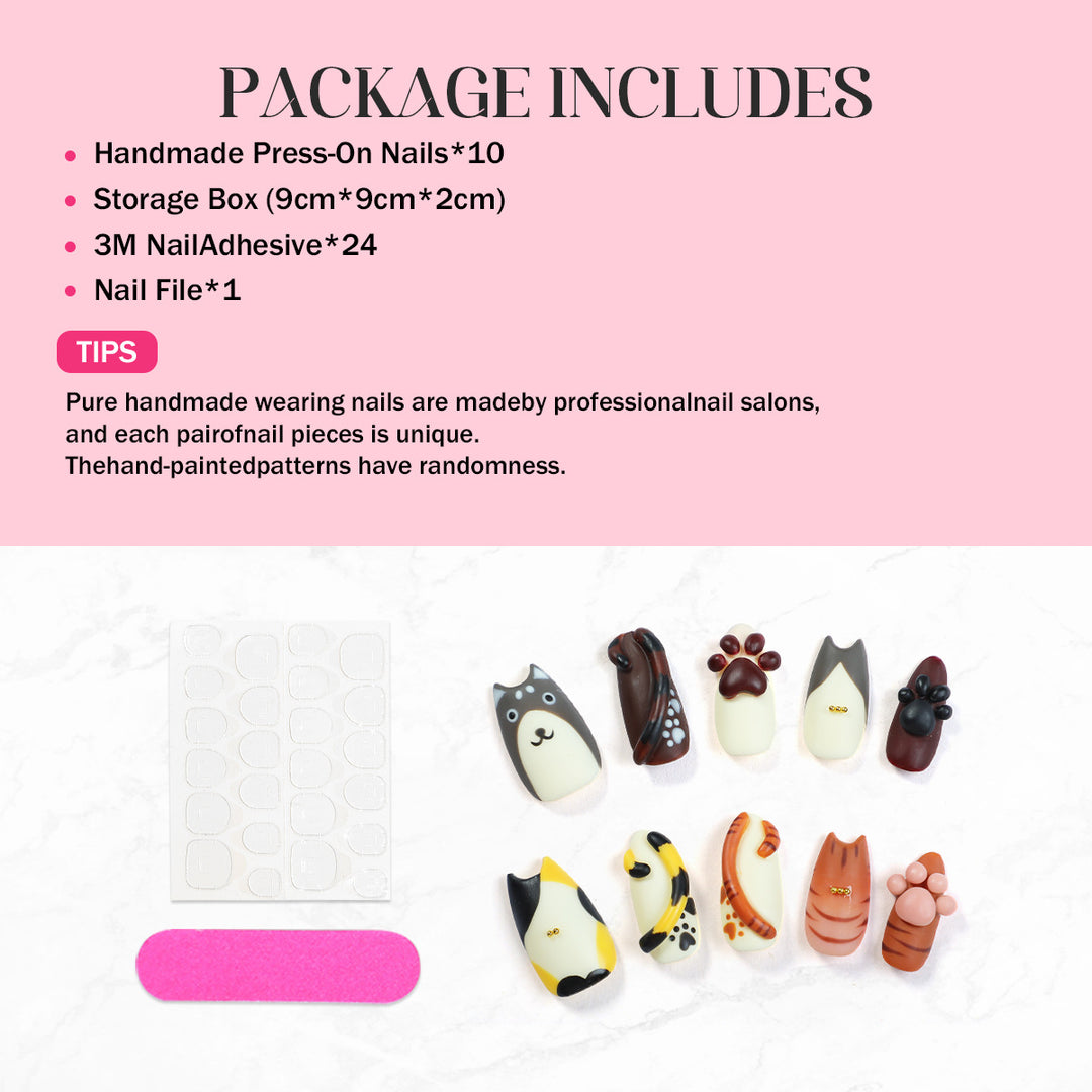 Animal Motif Artificial Nail Set Stornfield