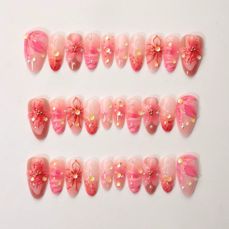 Premium Floral Acrylic Nail Art Set
