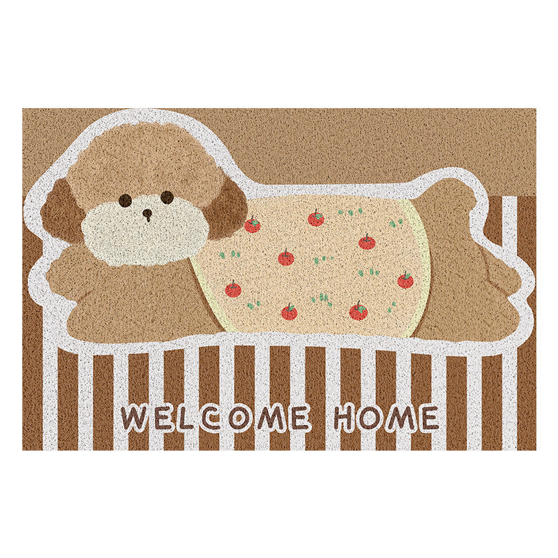 Cute Dog-Themed Welcome Mat