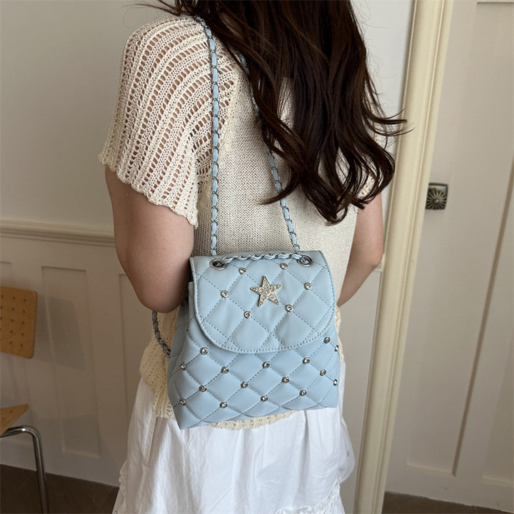 Quilted Star Detail Mini Backpack