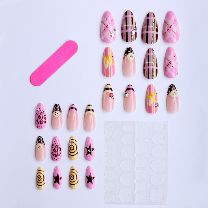 Artificial nails with playful 3D elements Stornfield