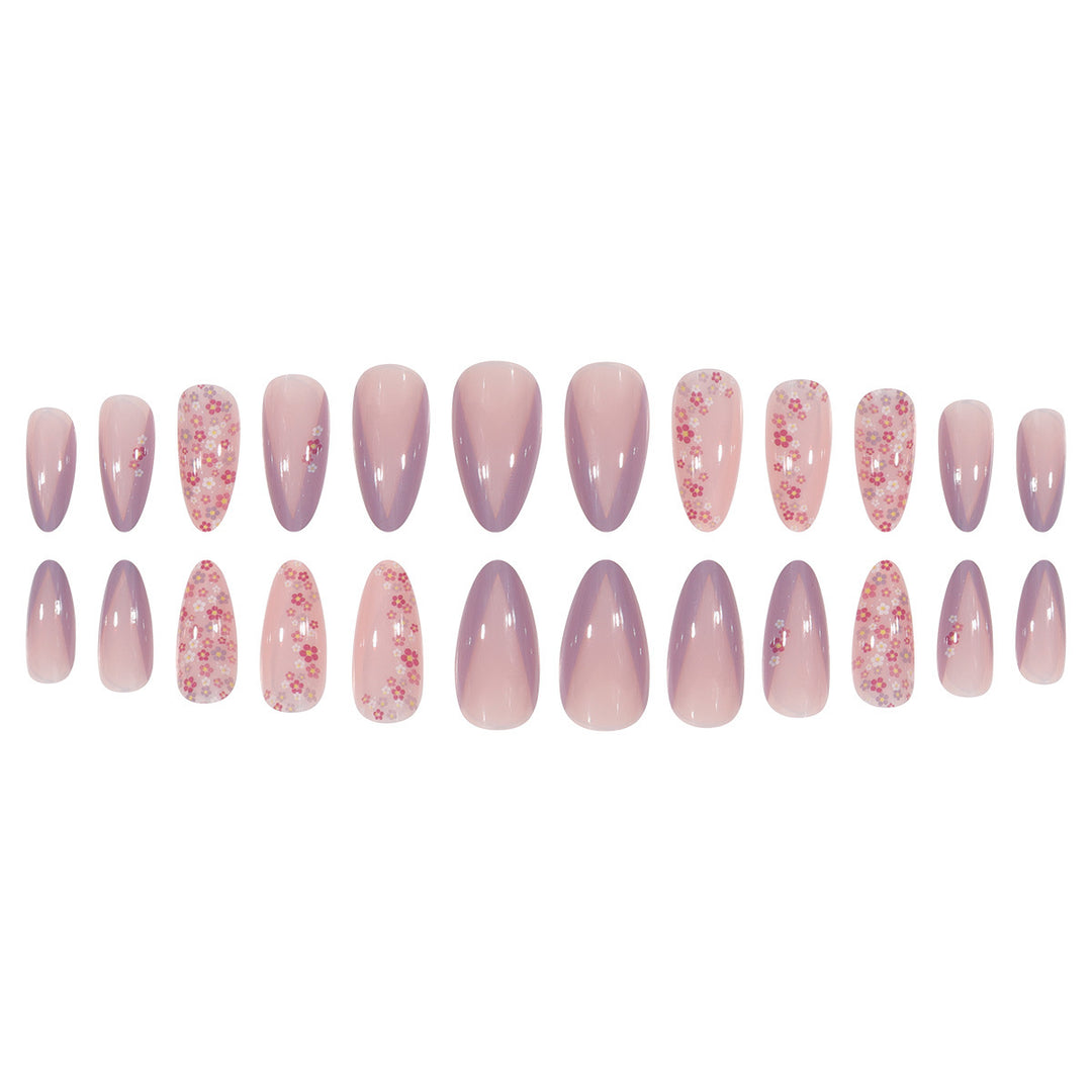 Floral Design Stiletto Press-On Nails Stornfield 1789086021