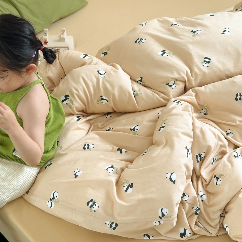 Unisex cotton pillowcase with cheerful bear design Stornfield
