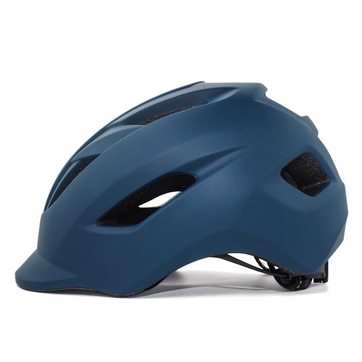 urban commuter cycling helmet with adjustable retention and integrated visor Stornfield