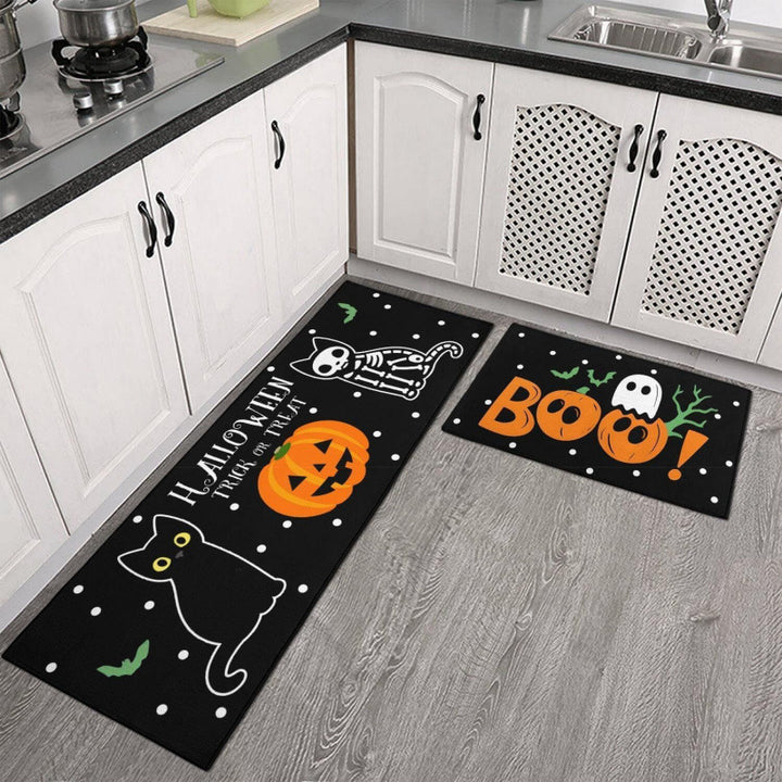 Floral Patterned Kitchen Runner Mat
