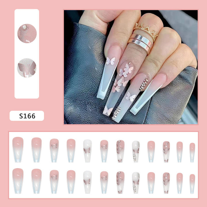 Nail art set with stylish butterfly decorations Stornfield
