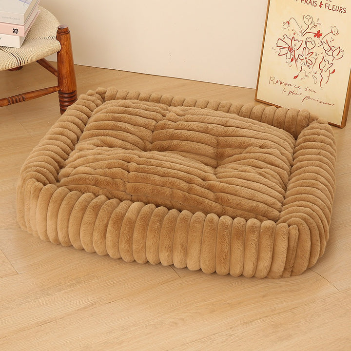 Women Plush Pet Bed with High Edge Stornfield
