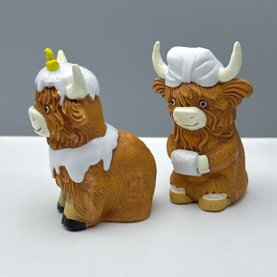 Funny Highland Cattle Figurine Stornfield