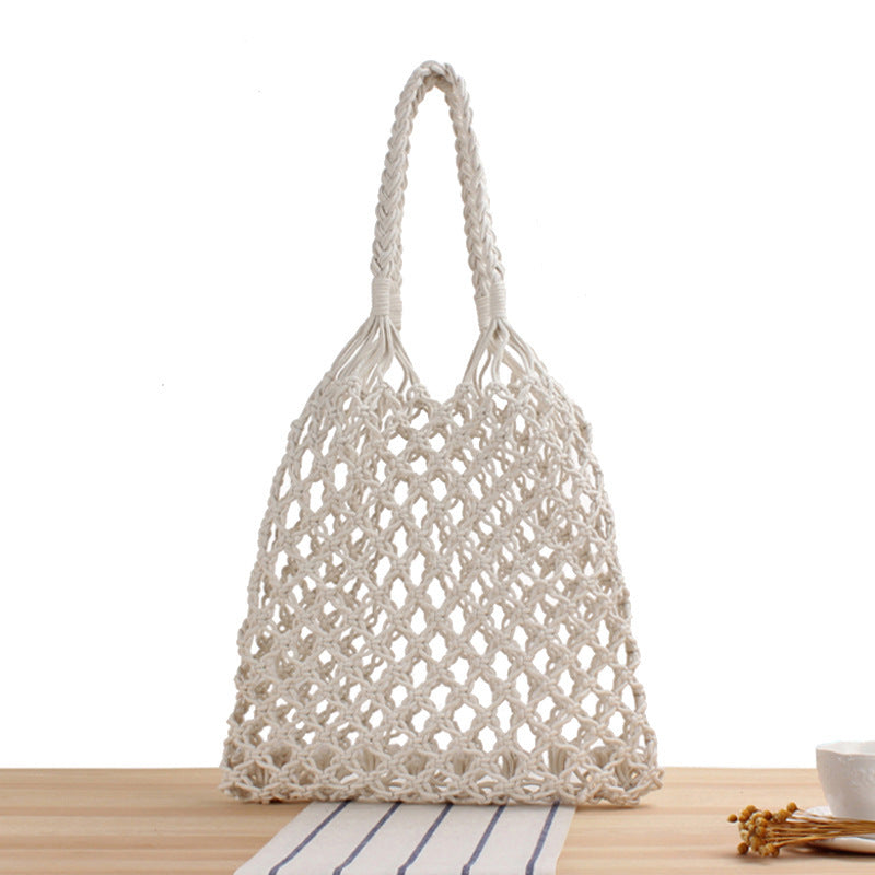 Braided shopping shoulder bag with stable side seams Stornfield