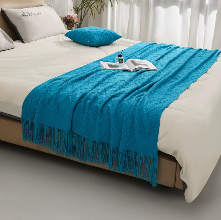 Cozy Knit Throw Blanket