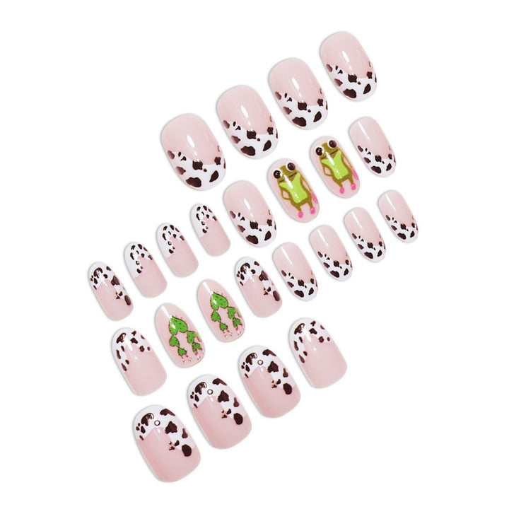 Playful Animal-Themed Press-On Nail Art Stornfield