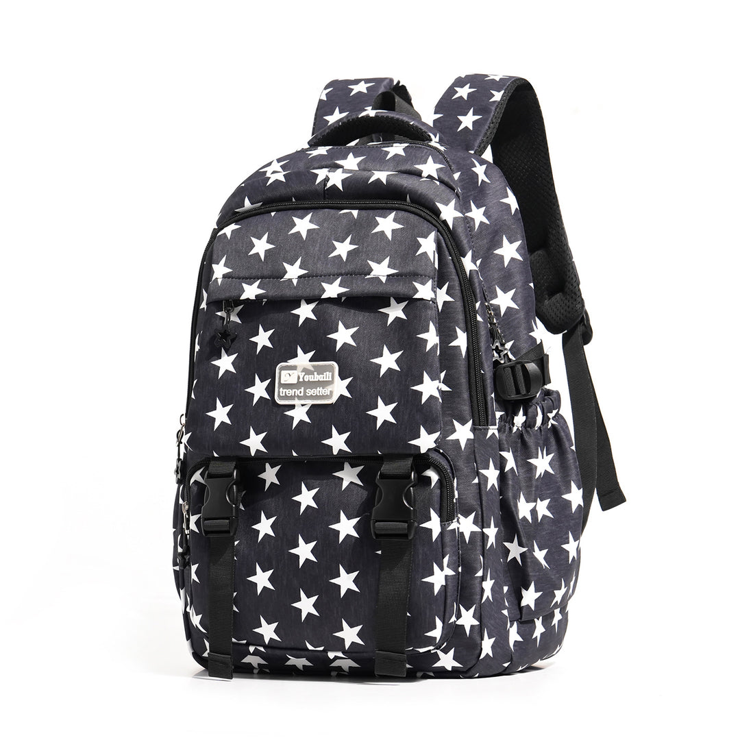 Stylish Star-Embellished Casual Backpack Stornfield