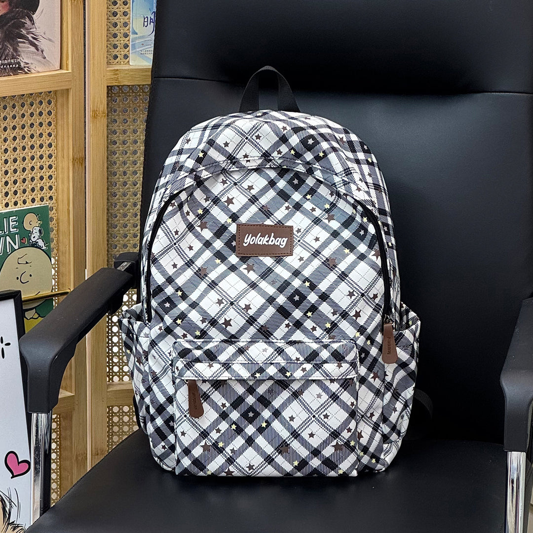 Playful Geometric Pattern Backpack Stornfield