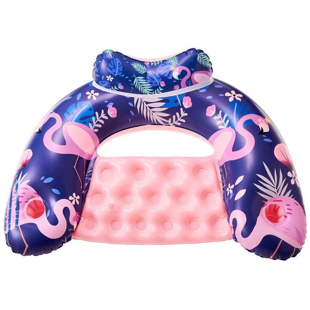 Unisex Inflatable Comfort Pool Lounger with Headrest Stornfield