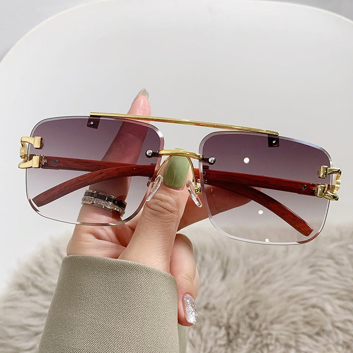 Women's Luxury Sunglasses with Wood and Metal Combination Stornfield