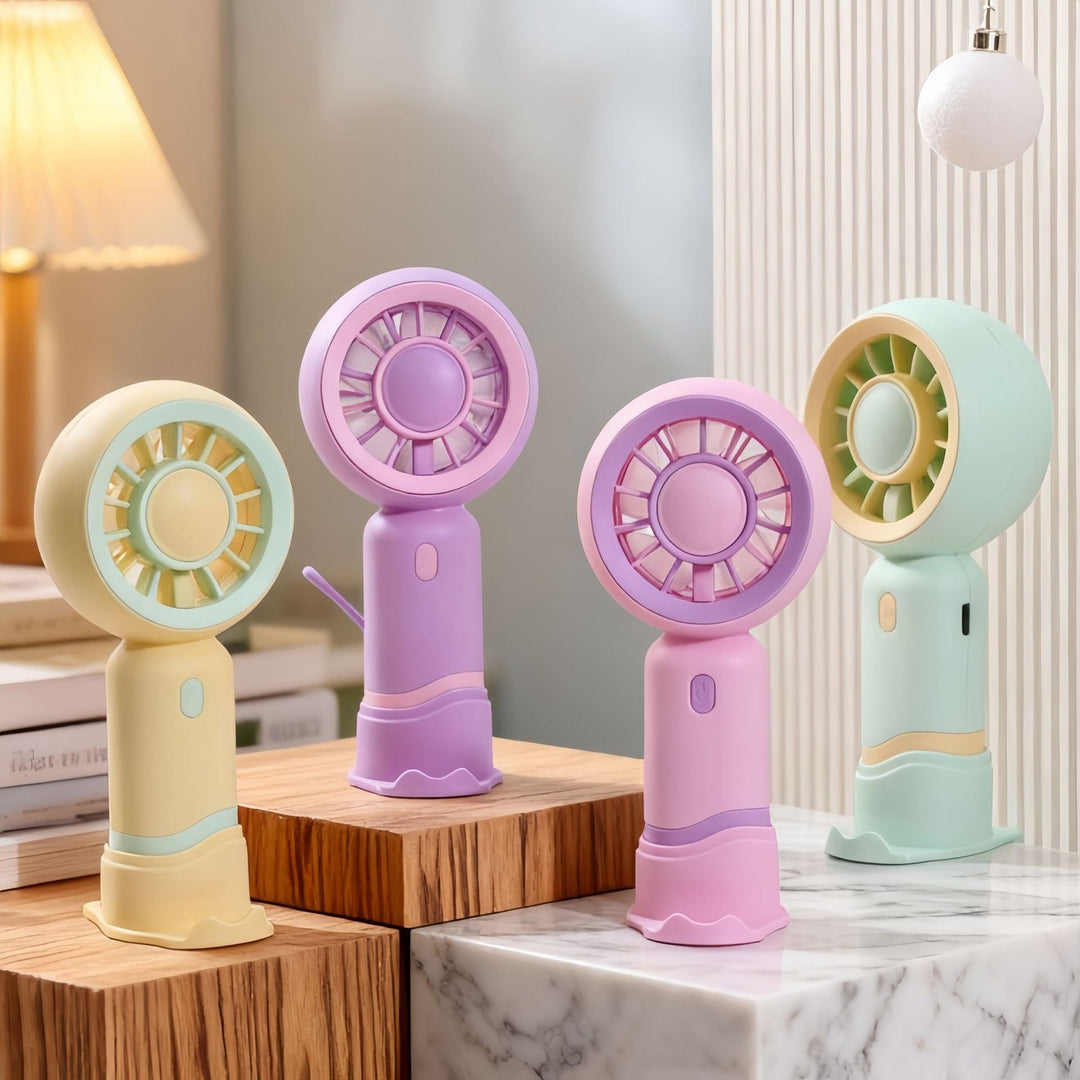 Ladies Portable Mini Handheld Fan with Cat Ears Stornfield