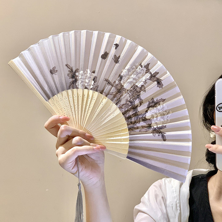 Hand fan with floral design Stornfield