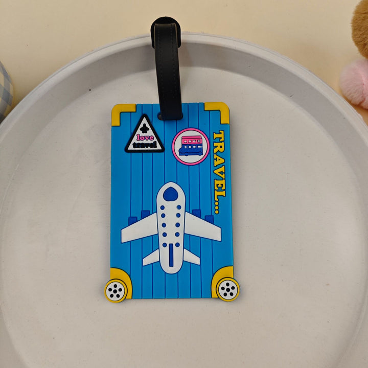 Unisex Luggage Tag in Fun Airplane Design Bowlift