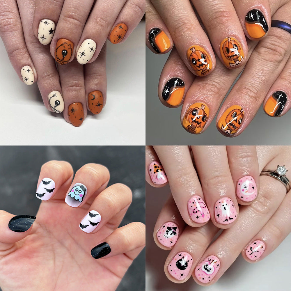 Themed Halloween Press-On Nail Art Set Stornfield