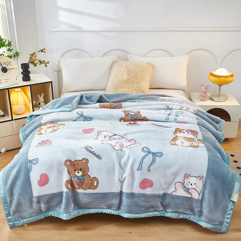 Decorative Fleece Throw Blanket Stornfield