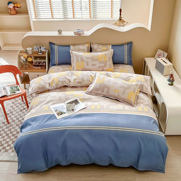 Modern Graphic Print Bedding Set