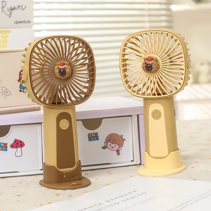 Women's Portable USB Hand Fan in Cute Animal Design Stornfield