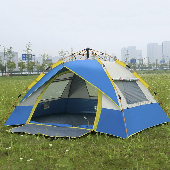 Family Camping Tent With Expandable Outer Tent And Ventilated Windows Stornfield