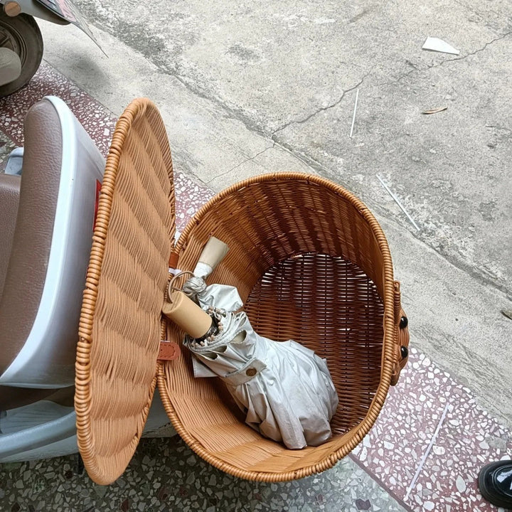 Woven Scooter Storage Basket Stornfield
