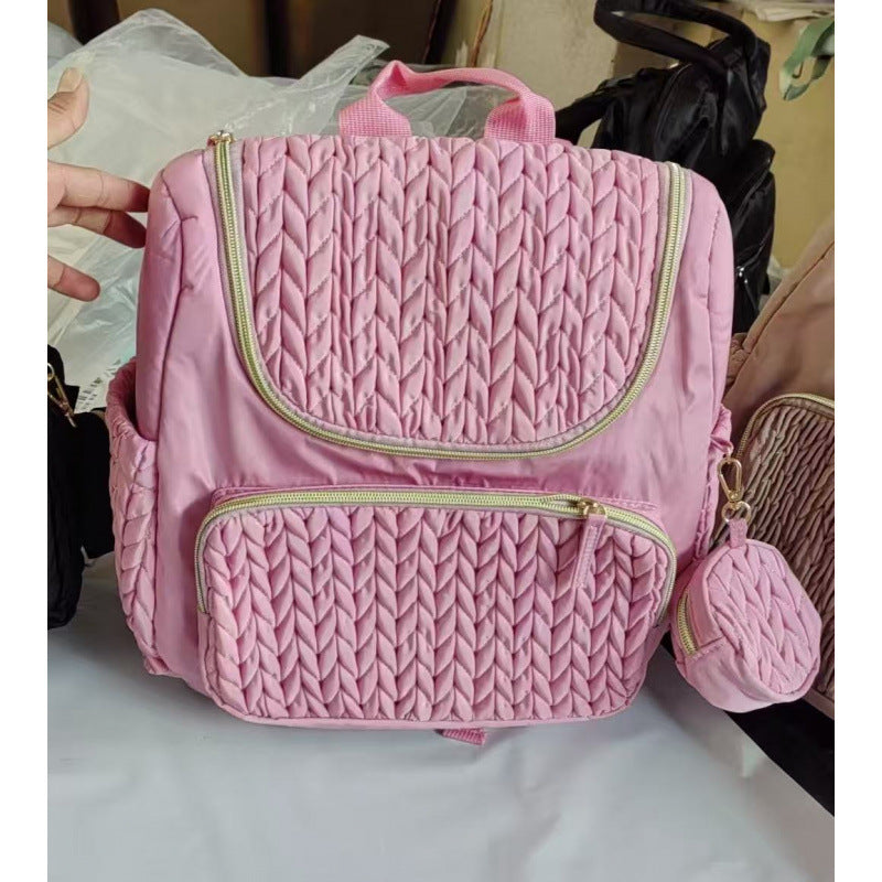 Fashionable backpack with textured upper material Stornfield