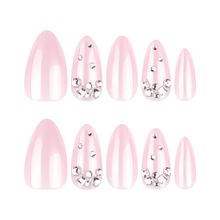 Artful nail art with delicate glitter accents and elegant French tip Stornfield