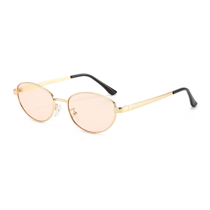 Women's fashionable sunglasses with narrow metal frame Stornfield