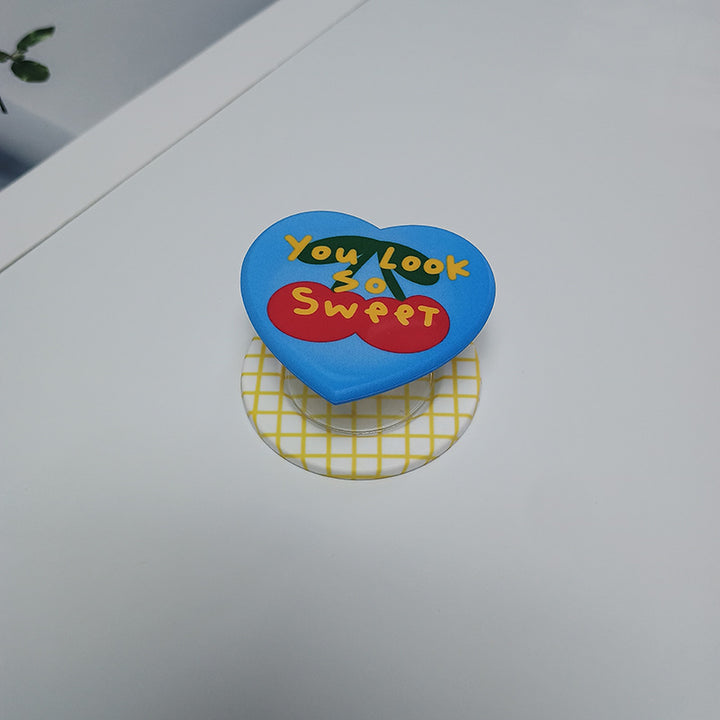 Heart-Shaped Character Phone Grip Stornfield