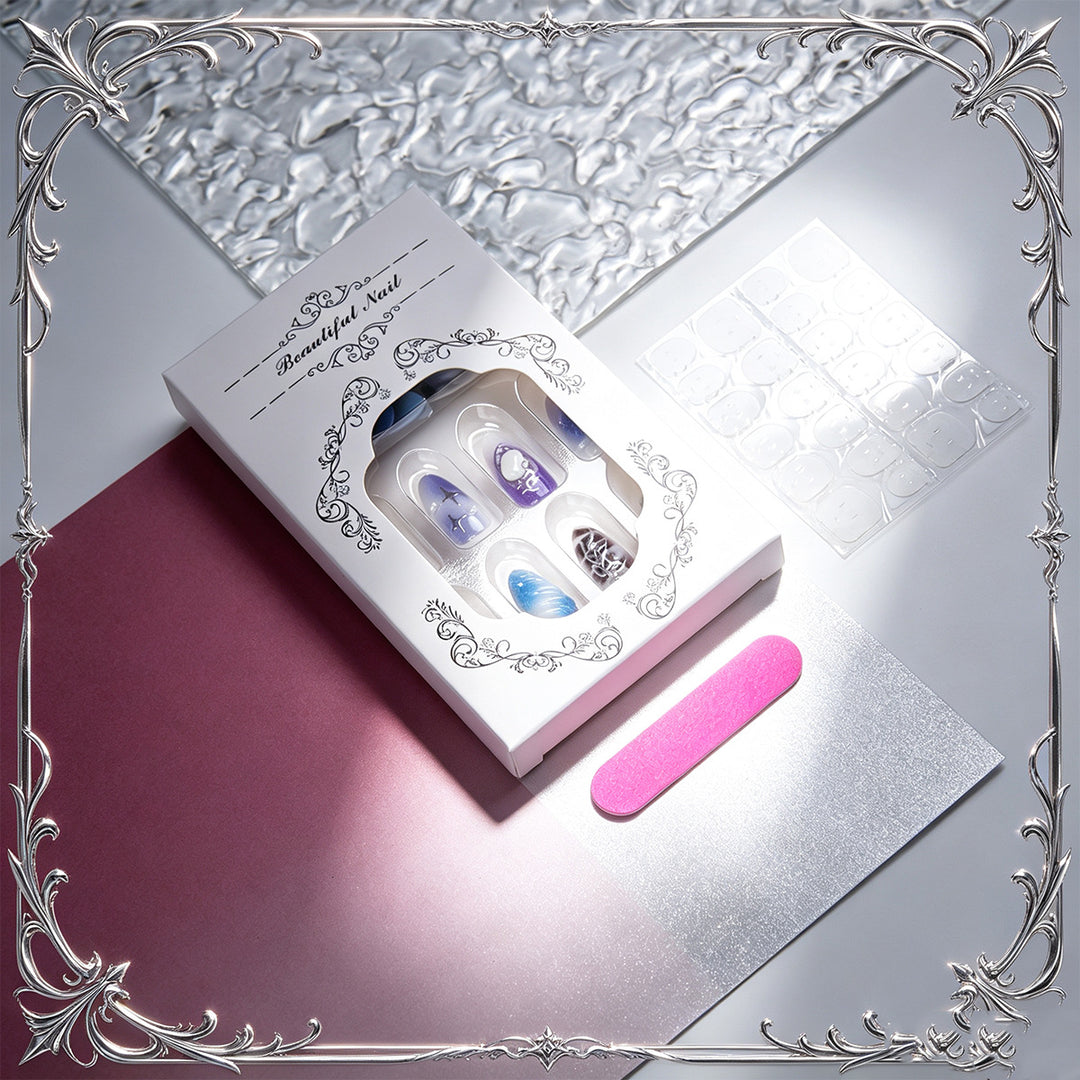 Acrylic Nail Set with Elegant Designs Stornfield