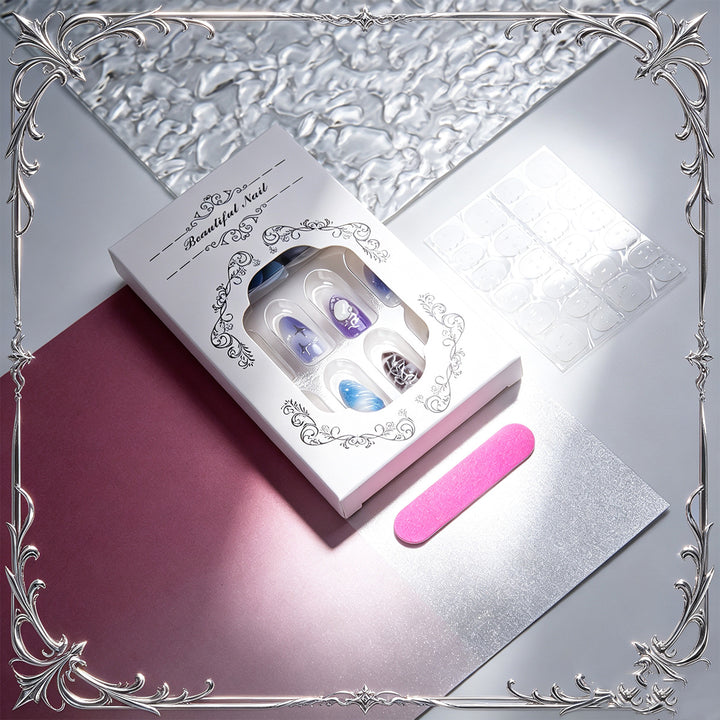 Acrylic Nail Set with Elegant Designs Stornfield