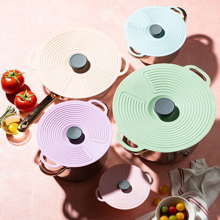 Silicone cooking lid with multifunctional steam valve Stornfield