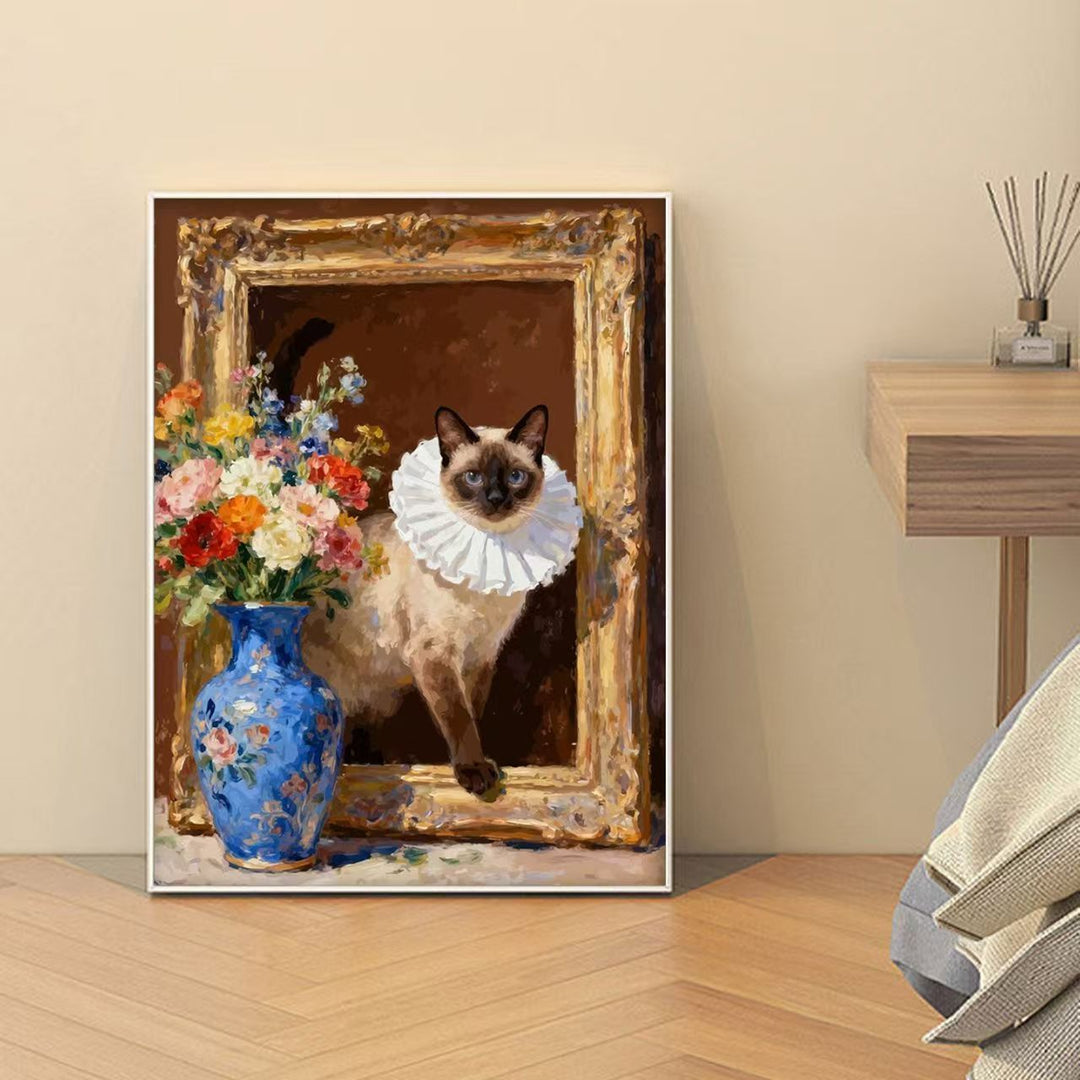 Decorative Cat-Themed Art Print Stornfield