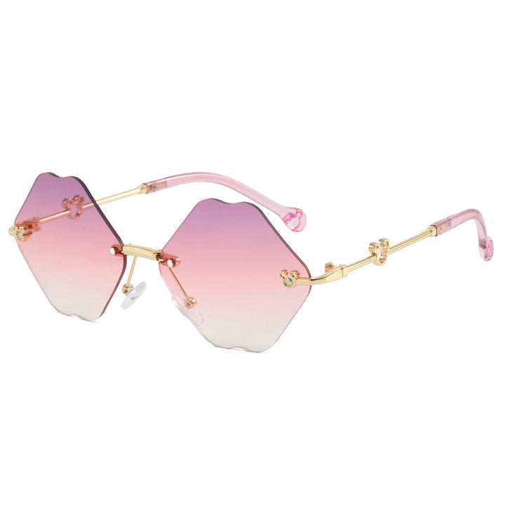 Ladies geometric oversized sunglasses with detailed, luxurious frame Stornfield